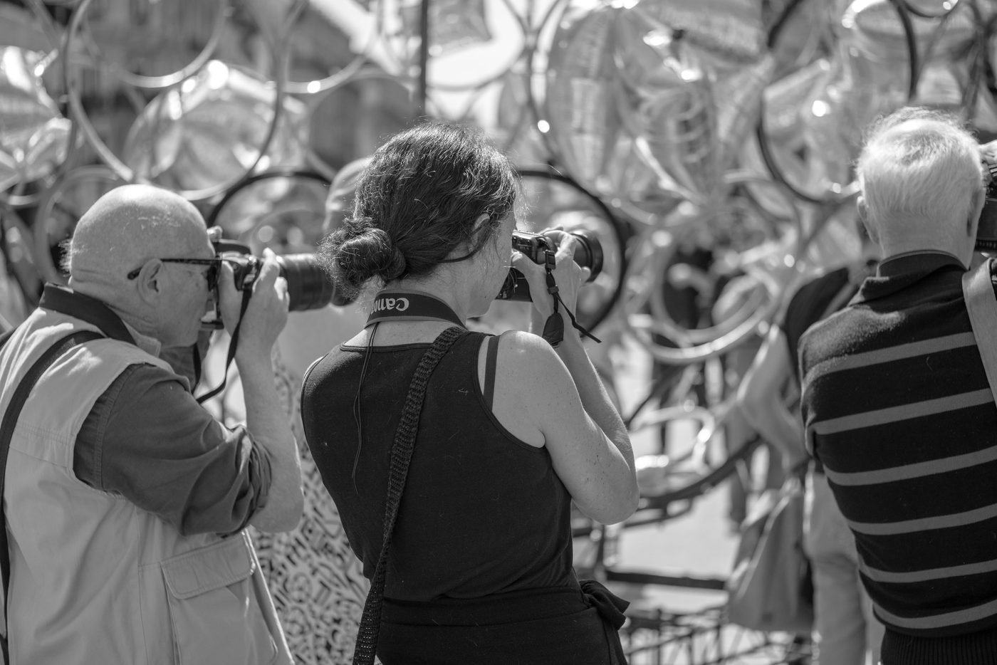 Photographe en action a la Zinneke Parade, Bruxelles (planche 034)
