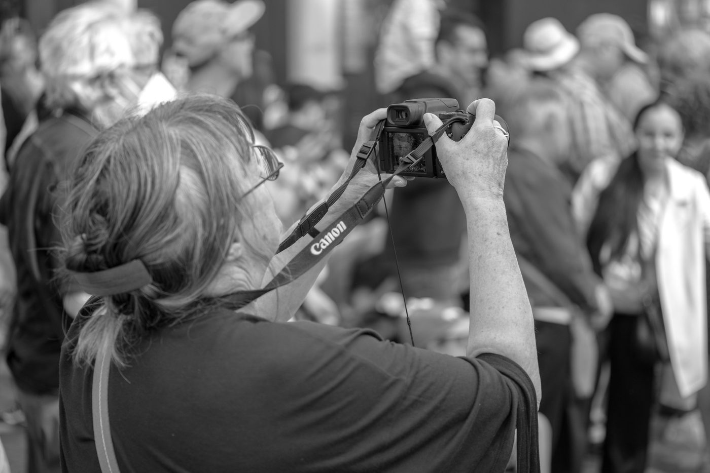 Photographe en action a la Zinneke Parade, Bruxelles (planche 035)