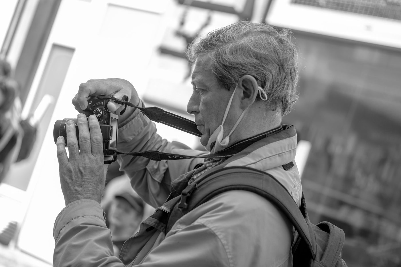 Photographe en action a la Zinneke Parade, Bruxelles (planche 045)