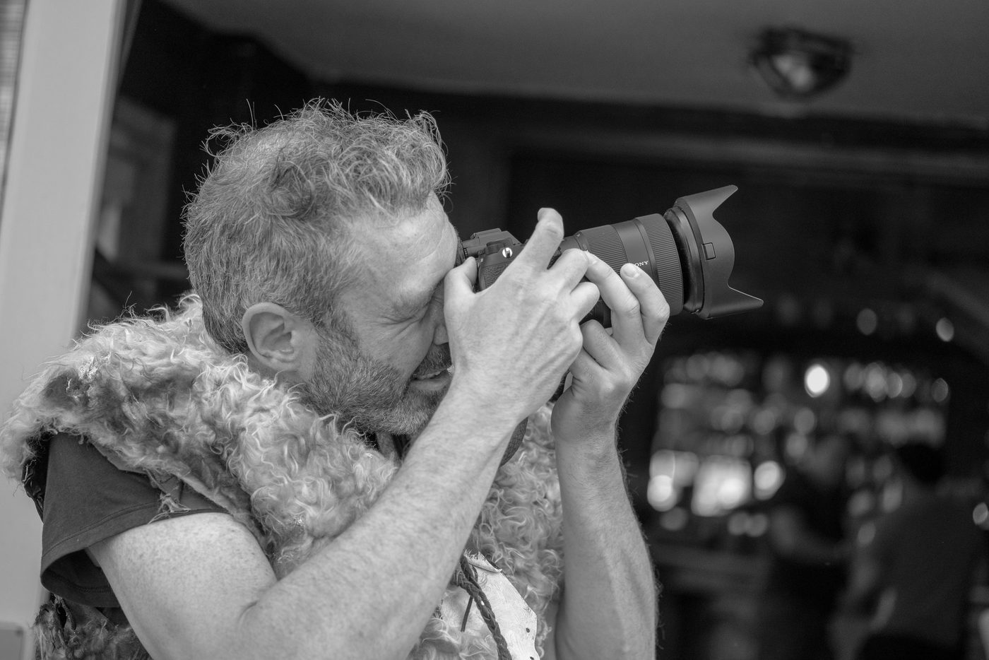 Photographe en action a la Zinneke Parade, Bruxelles (planche 060)