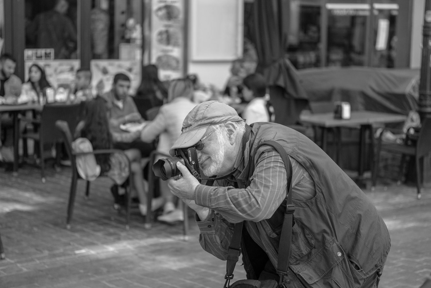 Photographe en action a la Zinneke Parade, Bruxelles (planche 083)